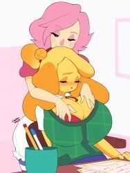 animal_crossing_girl, emma_(animal_crossing), isabelle_(animal_crossing), villager_(animal_crossing), animal_crossing