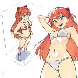 asuka_langley_sohryu, neon_genesis_evangelion, watcher_hollow, ///, 1girls