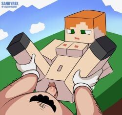 alex_(minecraft), mario, mario_(series), minecraft, super_smash_bros.