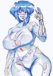 kusanagi_motoko, ghost_in_the_shell, the_ghost_in_the_shell, donut_doodles, 1girls