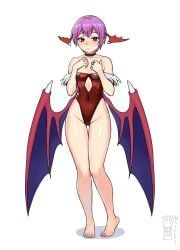 lilith_aensland, darkstalkers, watcher_hollow, 1girls, ass_visible_from_the_front