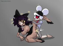 cyn_(murder_drones), cyntessa_(murder_drones), murder_drones, tweedleevil, 1boy