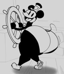 mickey_mouse, steambutt_willie, disney, old_school, steamboat_willie