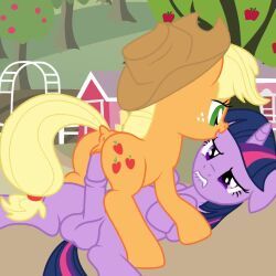 applejack_(mlp), twilight_sparkle_(mlp), hasbro, my_little_pony, my_little_pony_friendship_is_magic