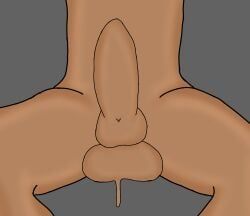1boy, adult, balls, balls_focus, brown_skin