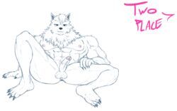 kyr, anthro, anus, balls, canine