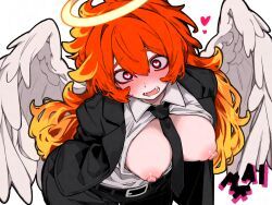boobs, boobs_out, excitement, fiery_hair, girl