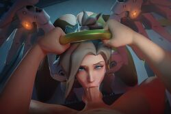 mercy, overwatch, hasfeldt, 1boy, 1girls