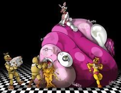 chica_(fnaf), funtime_foxy_(fnaf), glamrock_chica_(fnaf), mangle_(fnaf), toy_chica_(fnaf)