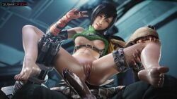 barret_wallace, yuffie_kisaragi, final_fantasy_vii, final_fantasy_vii_rebirth, square_enix