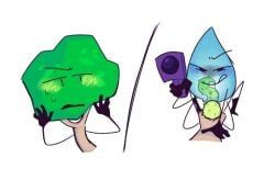 teardrop_(bfdi), tree_(bfdi), battle_for_dream_island, bfdi, object_shows