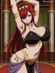 erza_scarlet, fairy_tail, patreon, omega_weirdo, 1girl