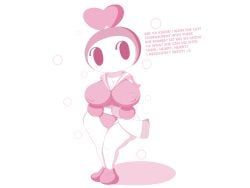 pink_bomber, bomberman, super_bomberman_r, 1girls, boobs