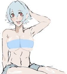ginko_sakata, gintoki_sakata, gintama, bandeau, big_breasts