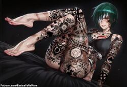 maki_zenin, zenin_maki, blacked, jujutsu_kaisen, patreon