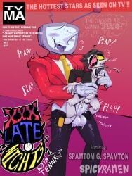spamton_g_spamton, tenna_(deltarune), deltarune, undertale_(series), spicyramen
