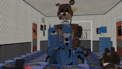 freddles, freddles_(fnaf), nightmare_bonnie, nightmare_bonnie_(fnaf), nightmare_freddy