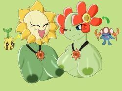 bellossom, gloom, pokemon_(species), pokémon_(species), sunflora