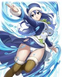 juvia_lockser, fairy_tail, 1girls, blue_eyes, casting_spell