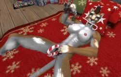 christmas, second_life, amani_the_shaman, anthro, black_lips
