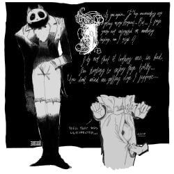 pocketcat_(fear_&_hunger), zivnny_(artist), clothed, clothing, cursive