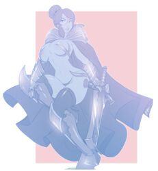 original, kokobuttz, 1girls, areolae, arm_armor