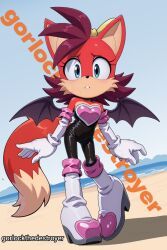 fiona_fox, rouge_the_bat_(cosplay), sega, sonic_(series), sonic_the_hedgehog_(archie)