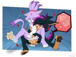 blaze_the_cat, sega, sonic_the_hedgehog_(series), kirudi18, anthro