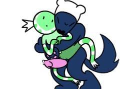 fern_the_human, finn_the_human, fun_the_human, hug_wolf_(adventure_time), adventure_time