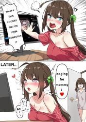 artist_request, 2girls, before_and_after, blue_eyes, blush