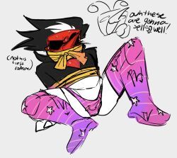 spamton_g_spamton, tenna_(deltarune), deltarune, blushing_profusely, covered_mouth