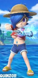 clench_(smg4), monkey_d_luffy_(cosplay), tari_(smg4), glitch_productions, one_piece