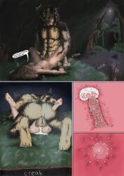yautja, predator_(franchise), errrso_(artist), 1boy, 1girls