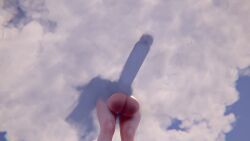 benevolent_bunny, 1futa, cloud, erect_penis, erection