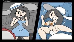 monika_(doctorloops), veronica_and_mona, alexonjaychara, blue_clothing, breasts
