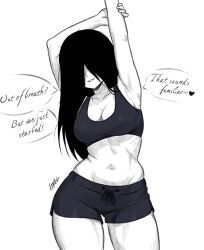 yamamura_sadako, the_ring, graphicthereal, armpits, black_hair