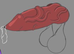 ambiguous_gender, animal_genitalia, animal_penis, balls, bodily_fluids