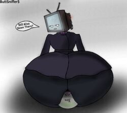 anon, tv_woman_(skibidi_toilet), skibidi_toilet, anthro, asphyxiation