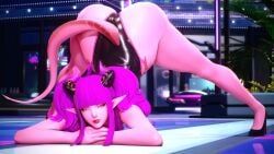 kasalka, imp, jackochallenge, looking_at_viewer, pink_hair