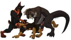 carlfrost_(character), klaus_doberman_(character), obsidian_(character), anal, anal_penetration