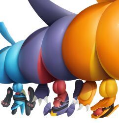 charizard, garchomp, generation_1_pokemon, generation_4_pokemon, lucario