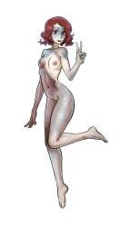 pluto, telepurte, 1girls, colored_skin, naked