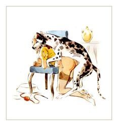 julie_delcourt, 1boy, 1girls, all_fours, animal_genitalia
