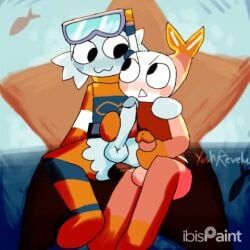 finn_(dandy's_world), shrimpo_(dandy's_world), toon_(dandy's_world), blushcrunch_studio, dandy's_world