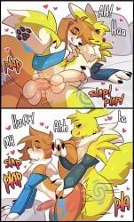 digimon_(species), fan_character, renamon, renamont_(lamont786), bandai_namco