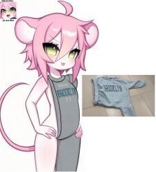 fuzzle, fuzzleedits_(artist), anthro, blush, breasts