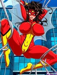 jessica_drew, spider-woman, marvel, kwaiiarts, 1girls