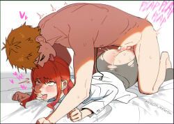 denji_(chainsaw_man), makima_(chainsaw_man), chainsaw_man, snegovski, 1boy