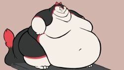gritzoz, 1boy, anthro, ass, belly