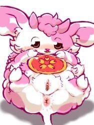 diru, 2_horns, anus, beady_eyes, bib